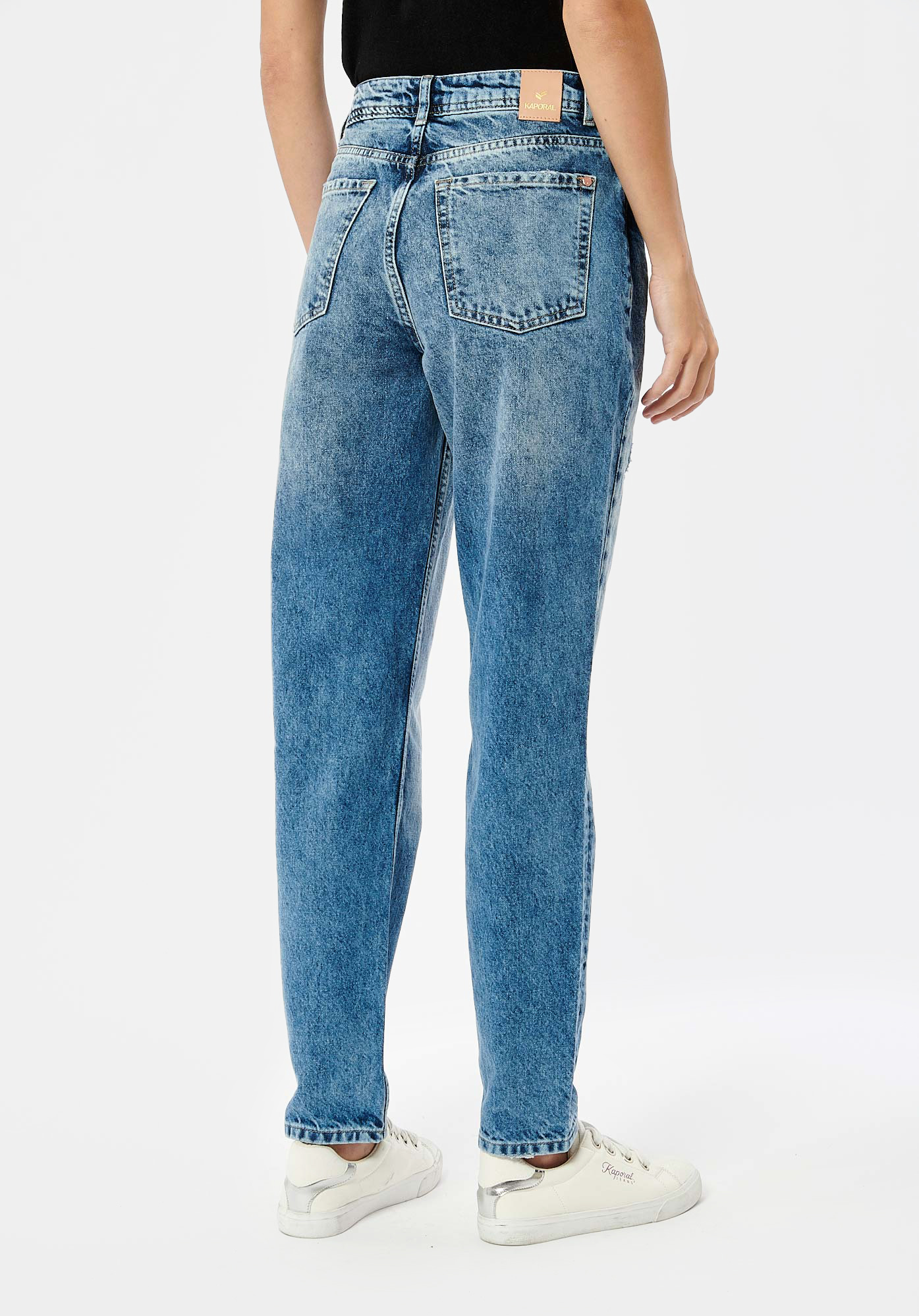 ELISA  Jean Mom bleu femme