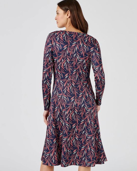 Robe forme patineuse maille chaude