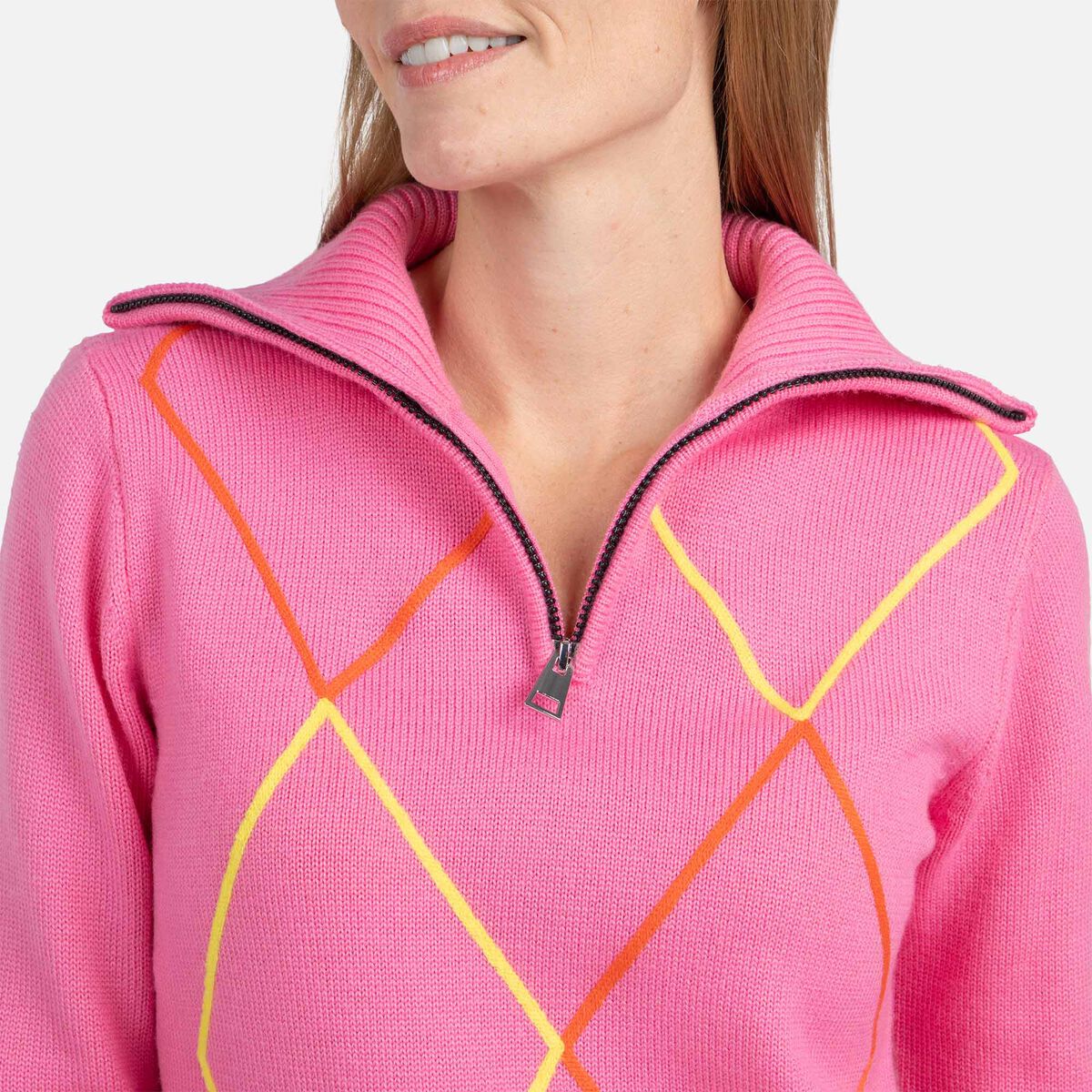 Damenpullover mit halblangem Reißverschluss JCC
