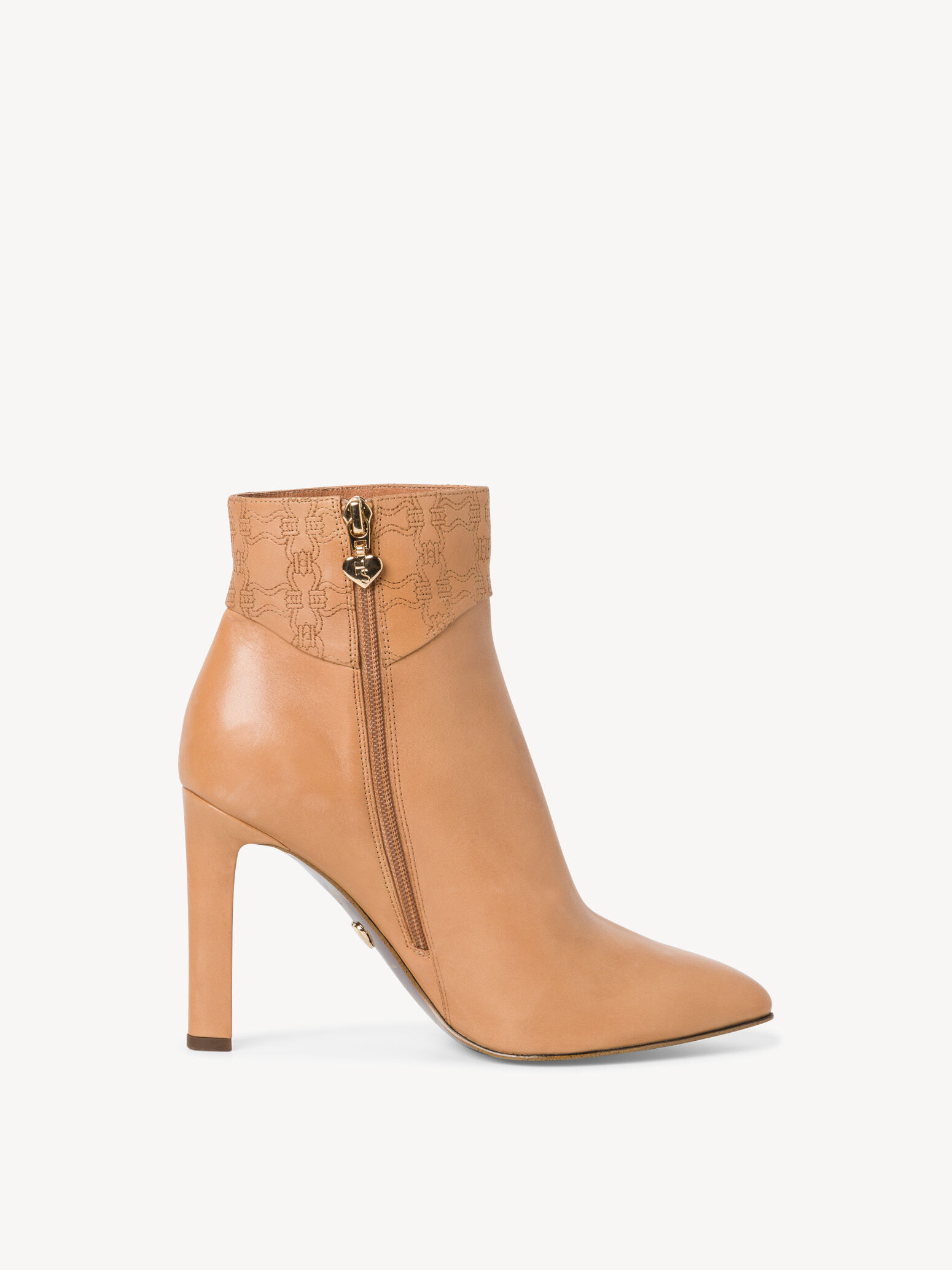 Bottine en cuir - marron
