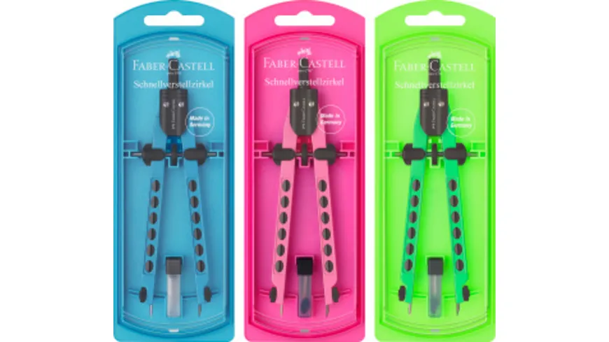 FABER-CASTELL Schnellverstellzirkel Factory neon