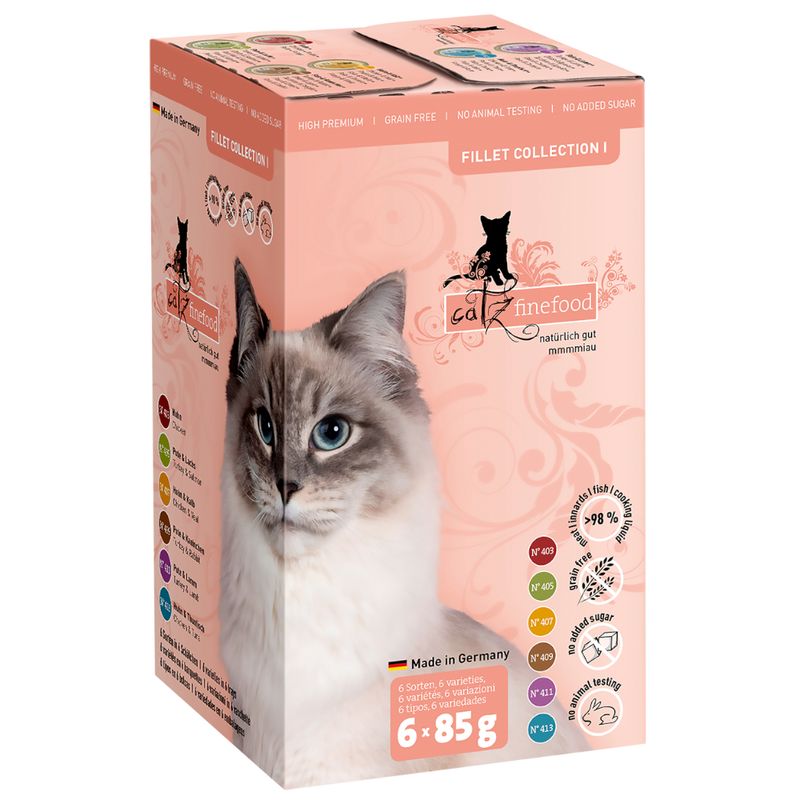Probierpaket catz finefood Fillets 6 x 85 g