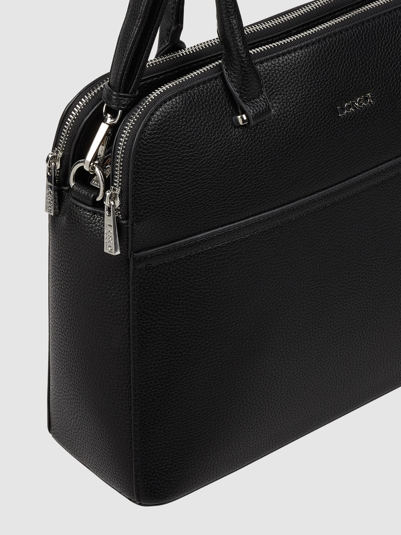 Handtasche in Leder-Optik Modell 'Franka' in schwarz