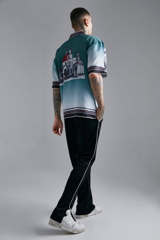Oversize Satin-Hemd