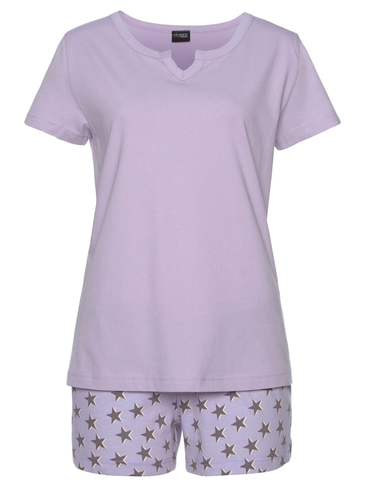 VIVANCE DREAMS Shorty in schwarz, flieder günstig kaufen
