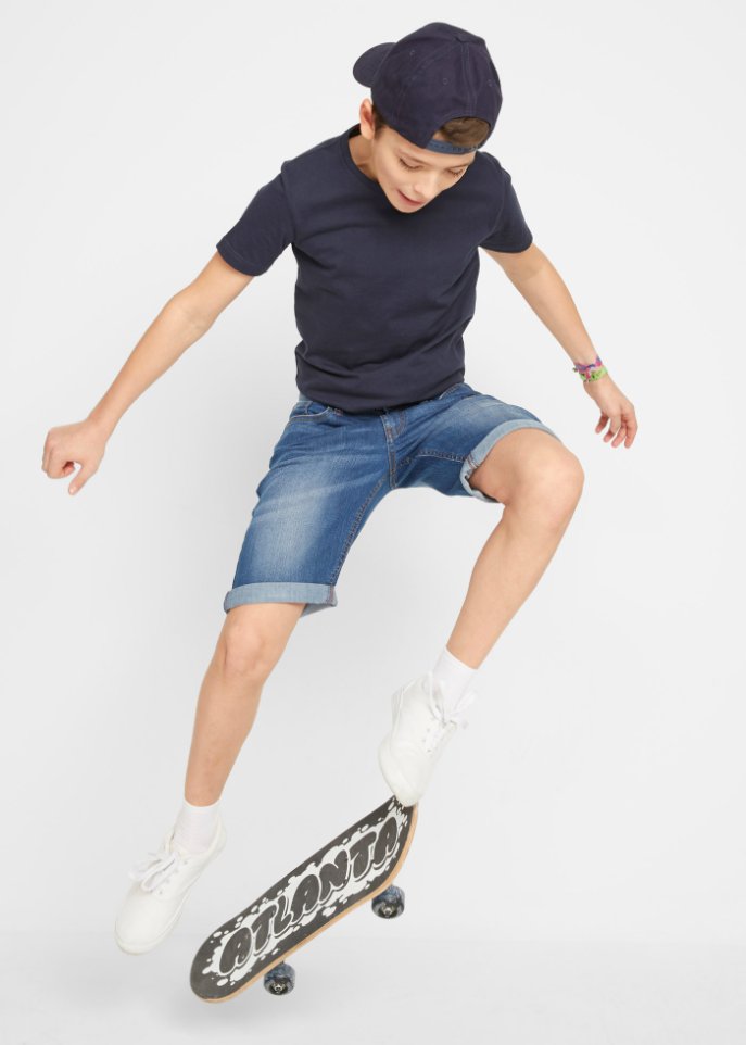 Jungen Stretch-Bermuda, Slim Fit