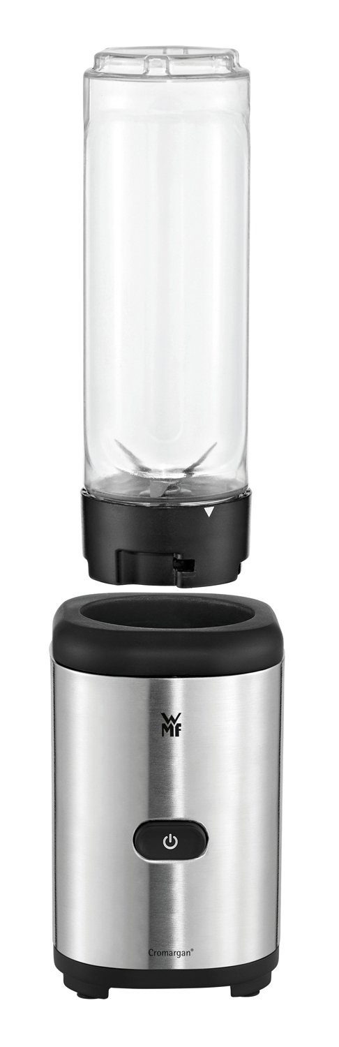 WMF Standmixer KULT, Cromargan Edelstahl 18/10, Kunststoff, 300,00 W, 4-flügliches Edelstahlmesser, inkl. Mixbehälter und Trinkdeckel