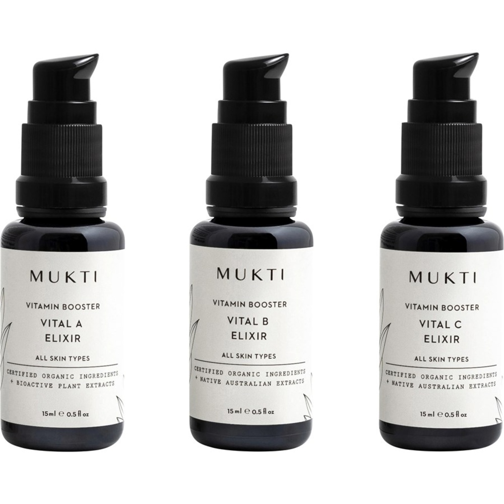 Mukti Organics Vitamin Booster Mini Collection Soin visage
