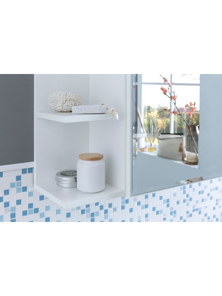 KADIMA DESIGN Hängeschrank | Weiß, 80x64.5x20cm, Spiegel günstig kaufen onesize