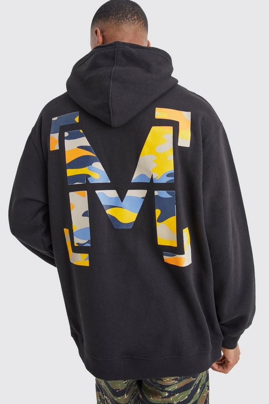 Oversize Hoodie mit Camouflage-Print
