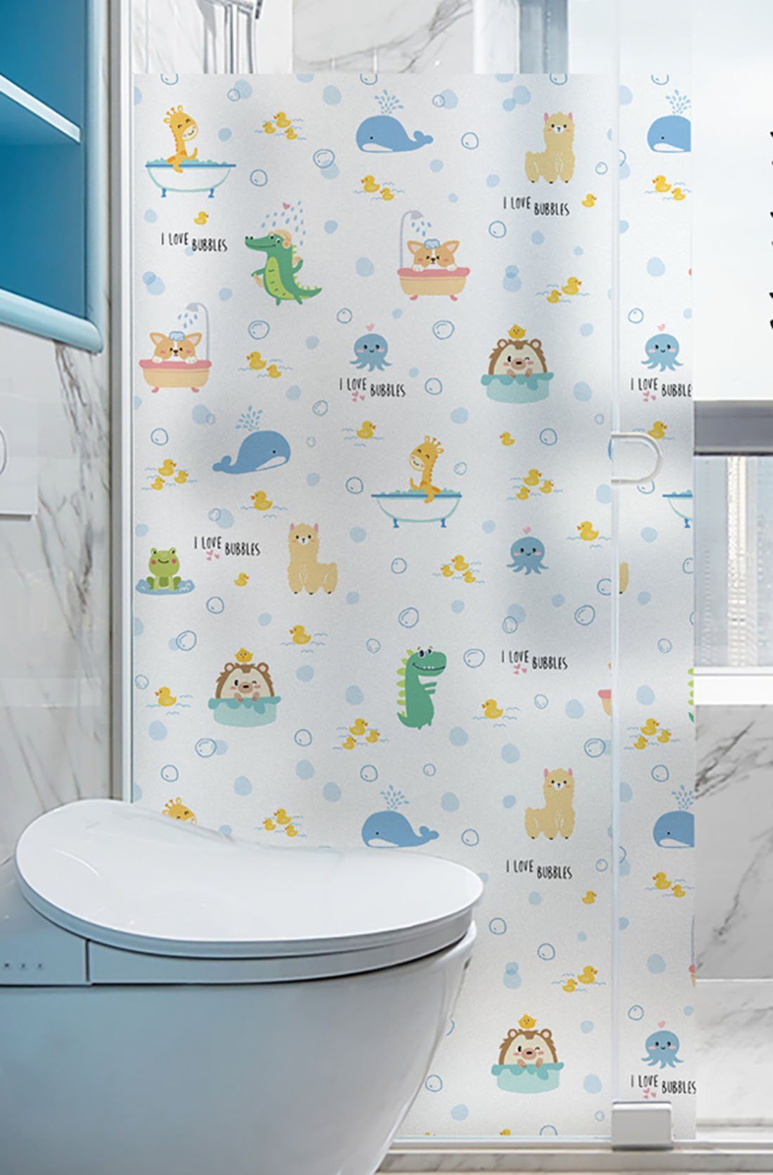 Fensterfolie Fensterfolie Blickdicht Anti-Peeping Badezimmer 50*200cm, Fensterfolie, aikidio
