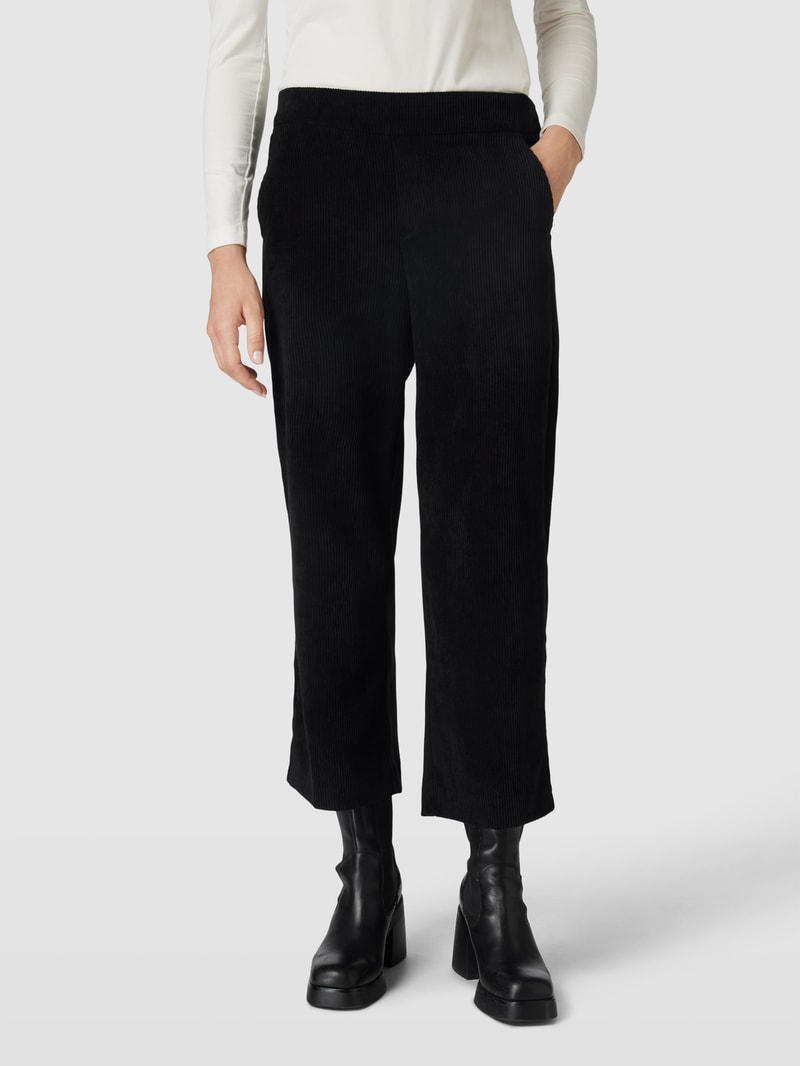 Hose aus Cord Modell 'CHIARA' in schwarz