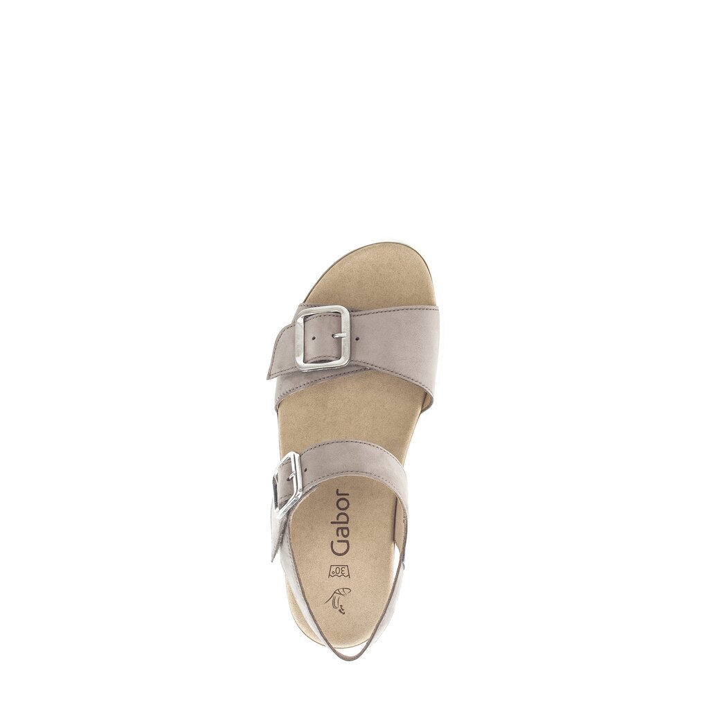 Gabor fashion Plateau Sandale grau