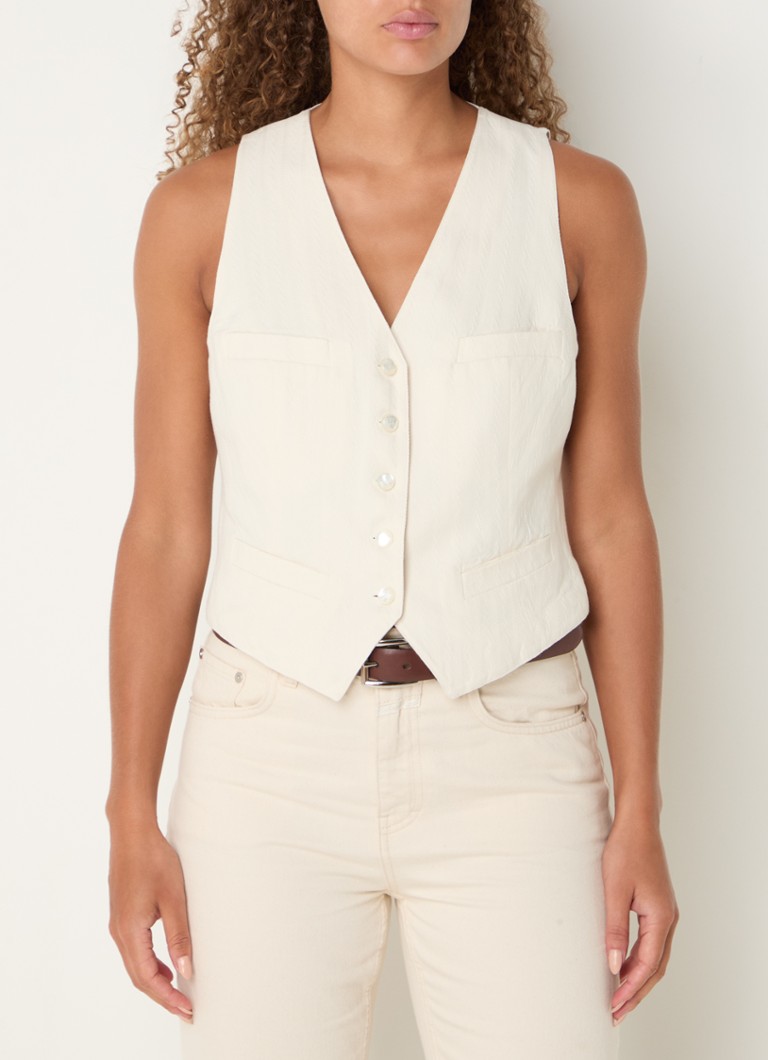 Ralph Lauren -liivi, jossa tekstuuria ja teretaskut