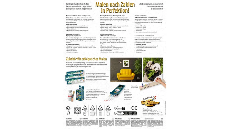 Schipper Malen nach Zahlen - Motiv Gruppe Klassiker / Tiere - Pandabären