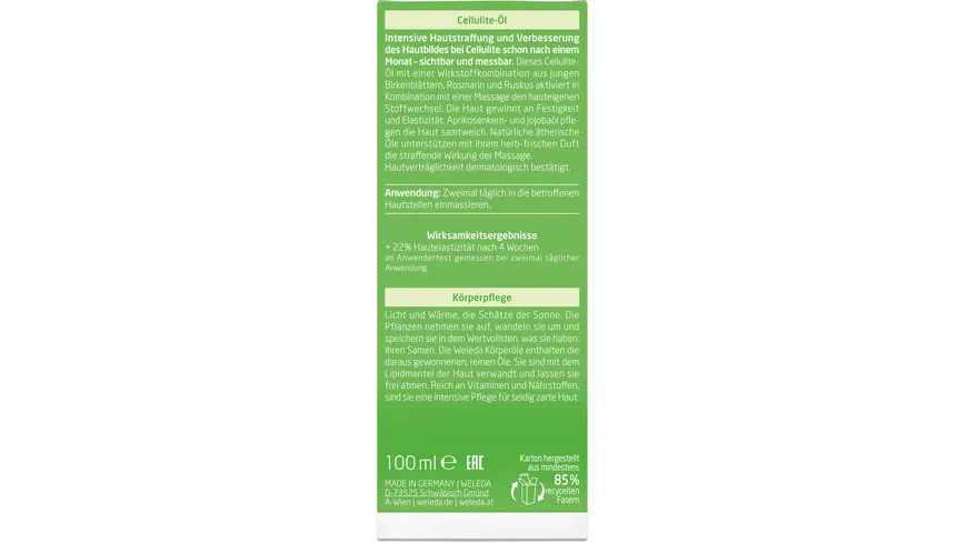 Weleda BIRKE Cellulite-Öl 100 ml