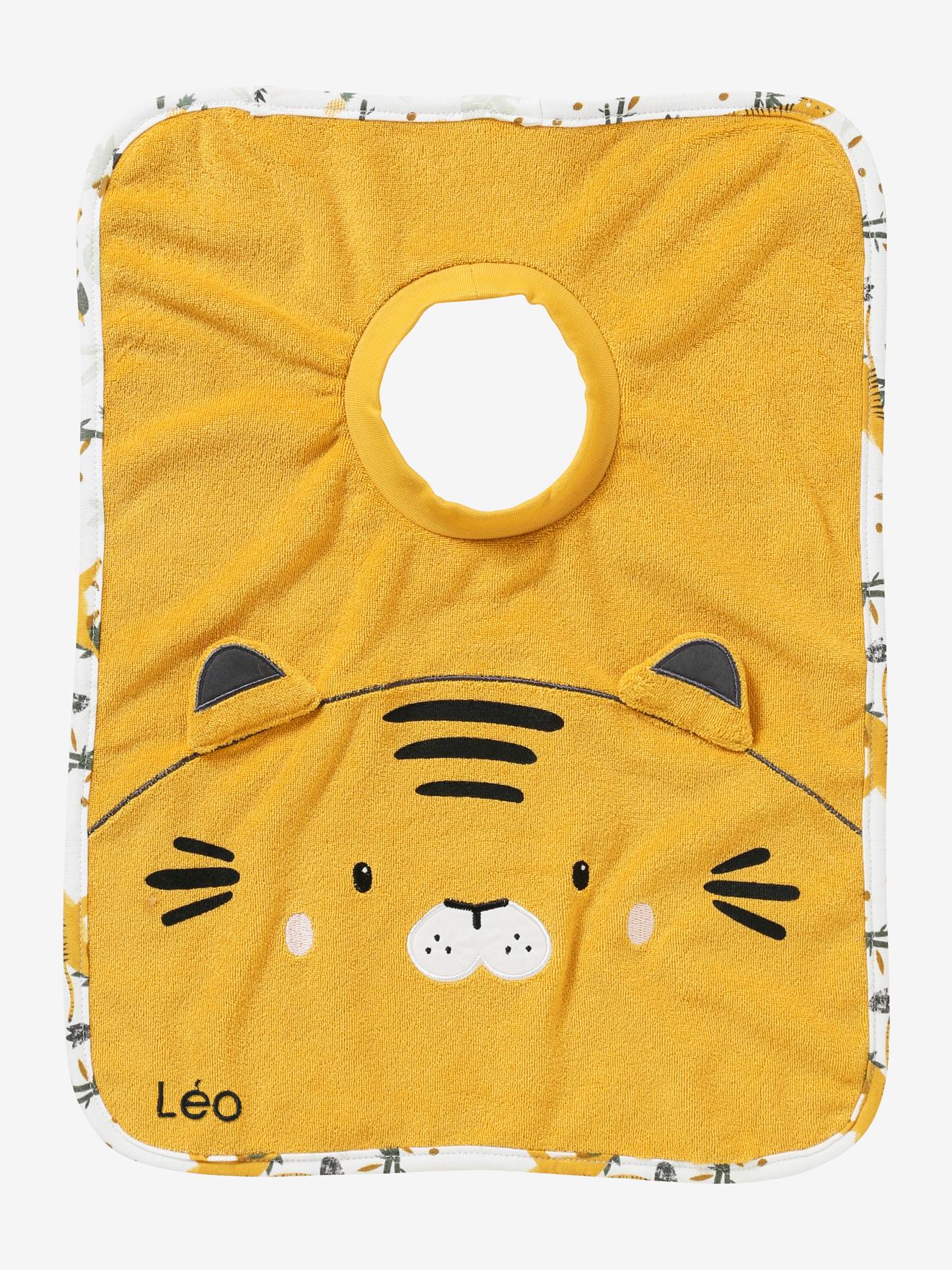 Vertbaudet Großes Baby Lätzchen, personalisierbar - rosa katze