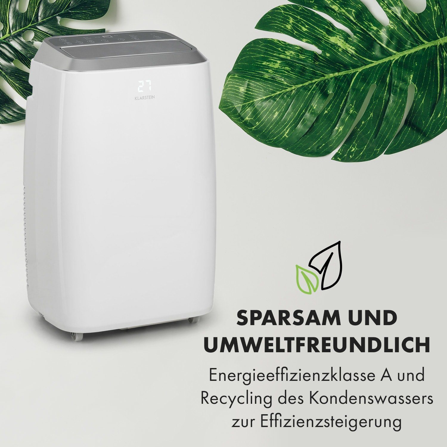 Klarstein Klimagerät Iceblock Prosmart, Klimagerät mobil Air Conditioner Kühlgerät Luftkühler