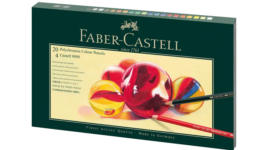 FABER-CASTELL Geschenkset Polychromos + Zubehör