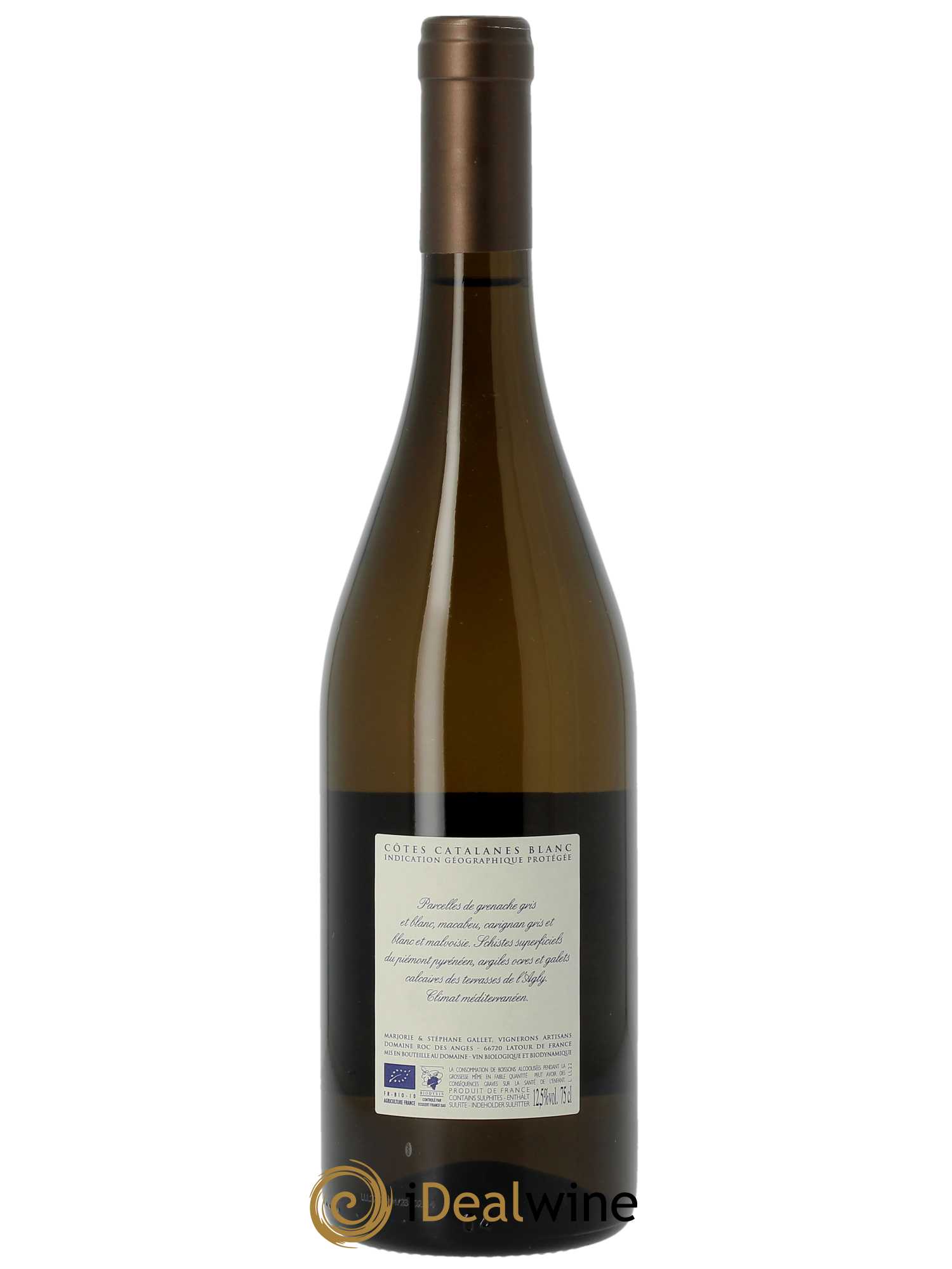 IGP Côtes Catalanes Roc des Anges Llum Marjorie et Stéphane Gallet  2022 - Lot de 1 Bouteille