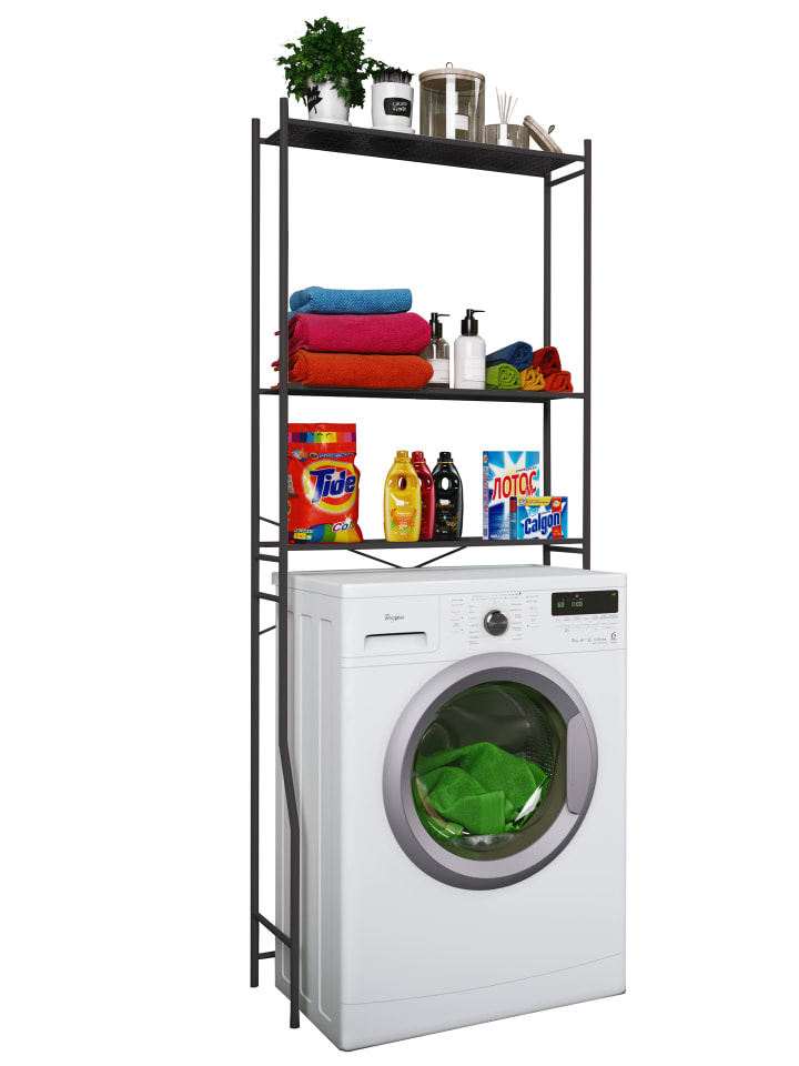 VCM  Überbauschrank Waschmaschine Überbau Schrank Tubas in Schwarz günstig kaufen onesize