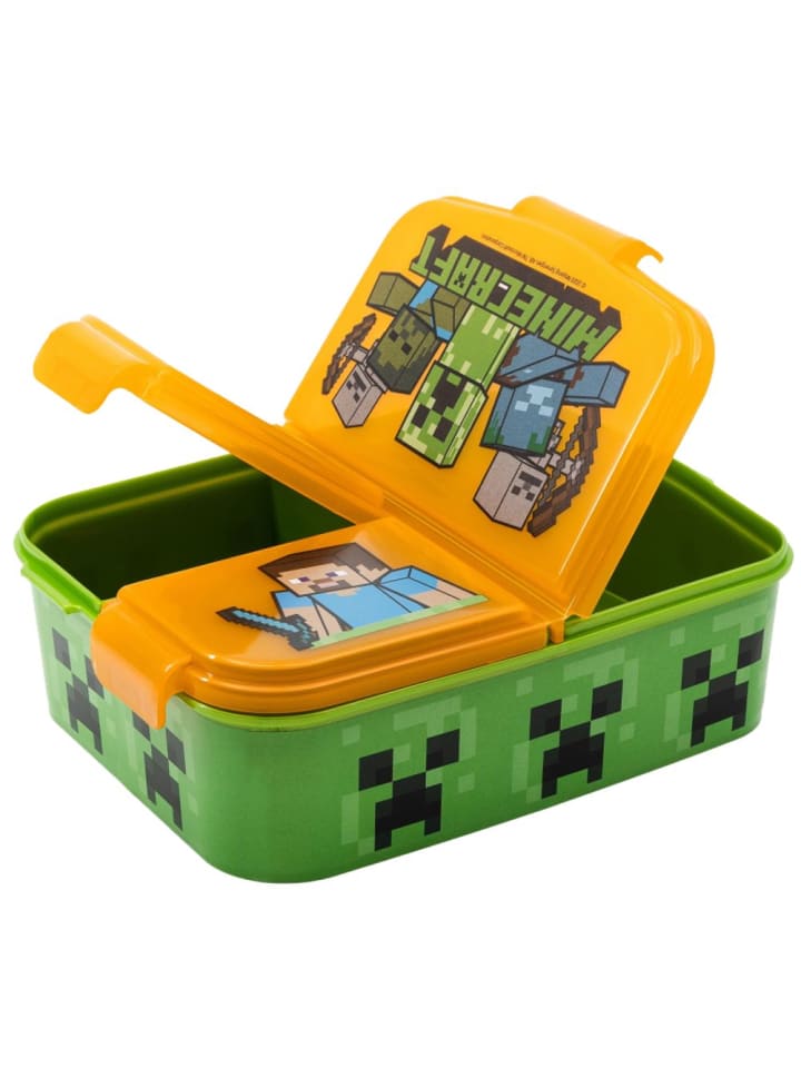 Minecraft Brotdose | 3 getrennte Fächer | Minecraft | Lunch to Go | Vesper Dose günstig kaufen onesize