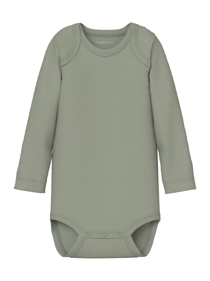 name it Baby Body langarm 3er Pack NBMBODY DINO in agave green günstig kaufen