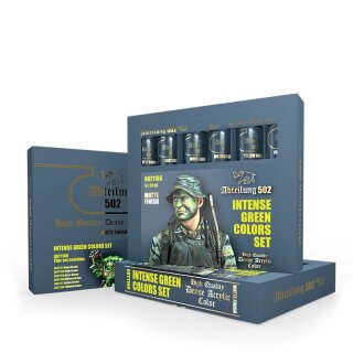 Intense Green Colors Set