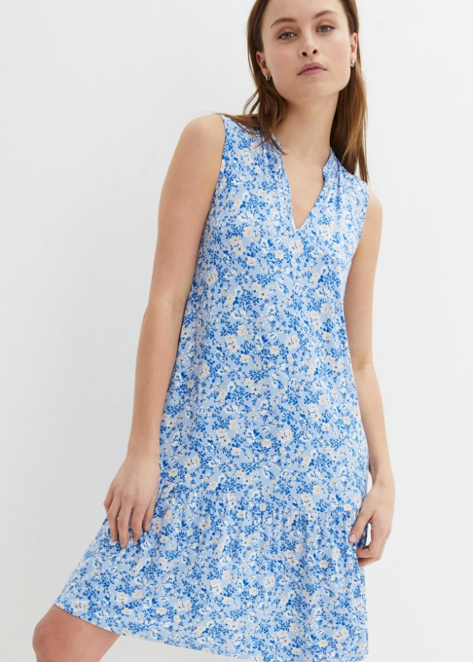 Shirtkleid mit Blumenprint
