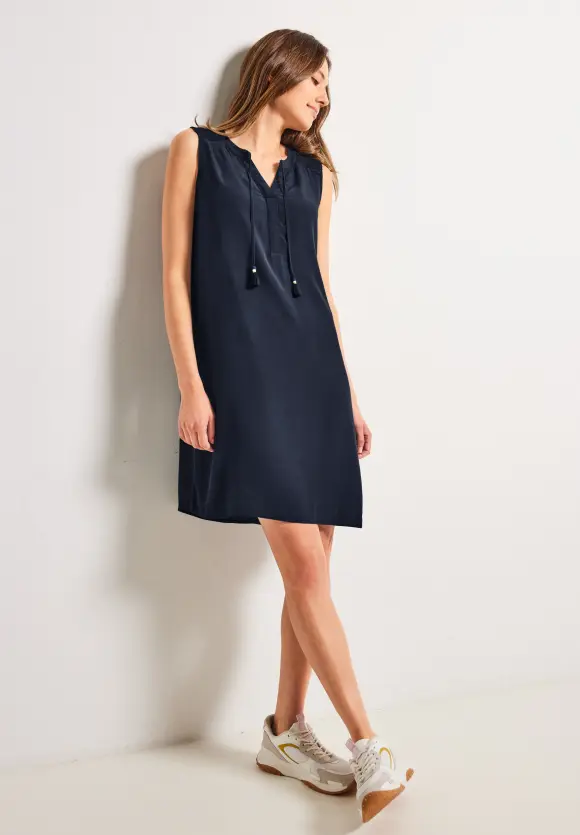 CECIL Crepekleid in Unifarbe