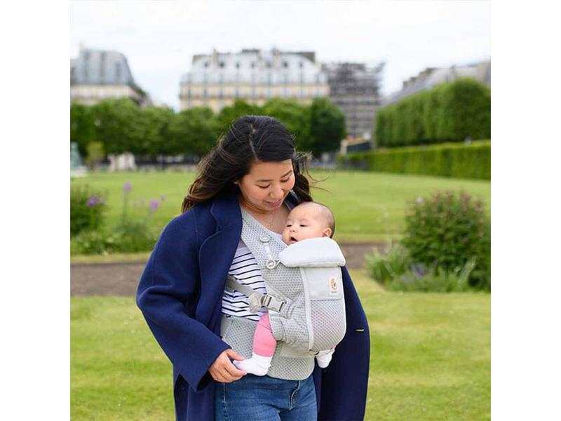 Porte-bébé Adapt Soft Flex Mesh gris perle
