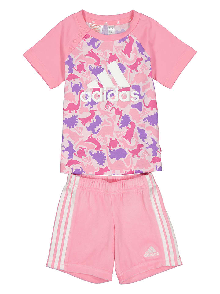adidas 2tlg. Outfit in Rosa günstig kaufen