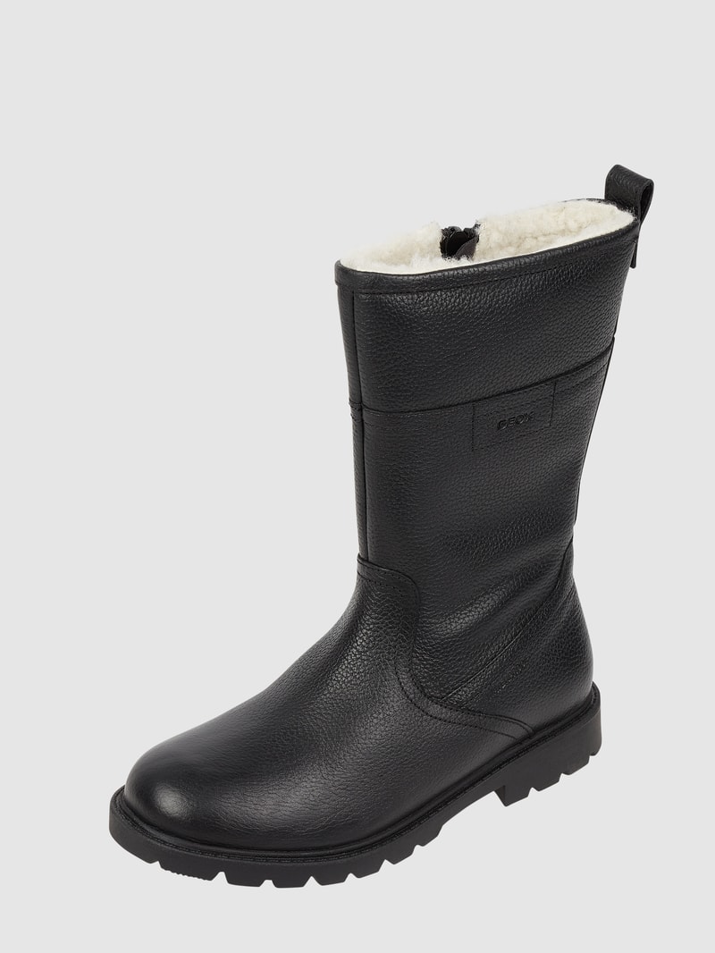 Stiefel aus Leder Modell 'Shaylax' in schwarz