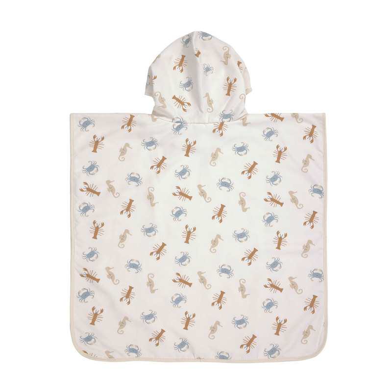 Poncho de plage animaux de la mer blanc cassé Lässig