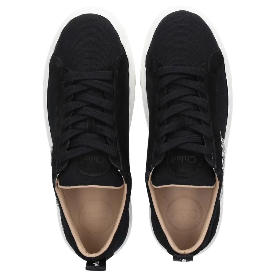Chloé - Sneaker low LAUREN Canvas - schwarz