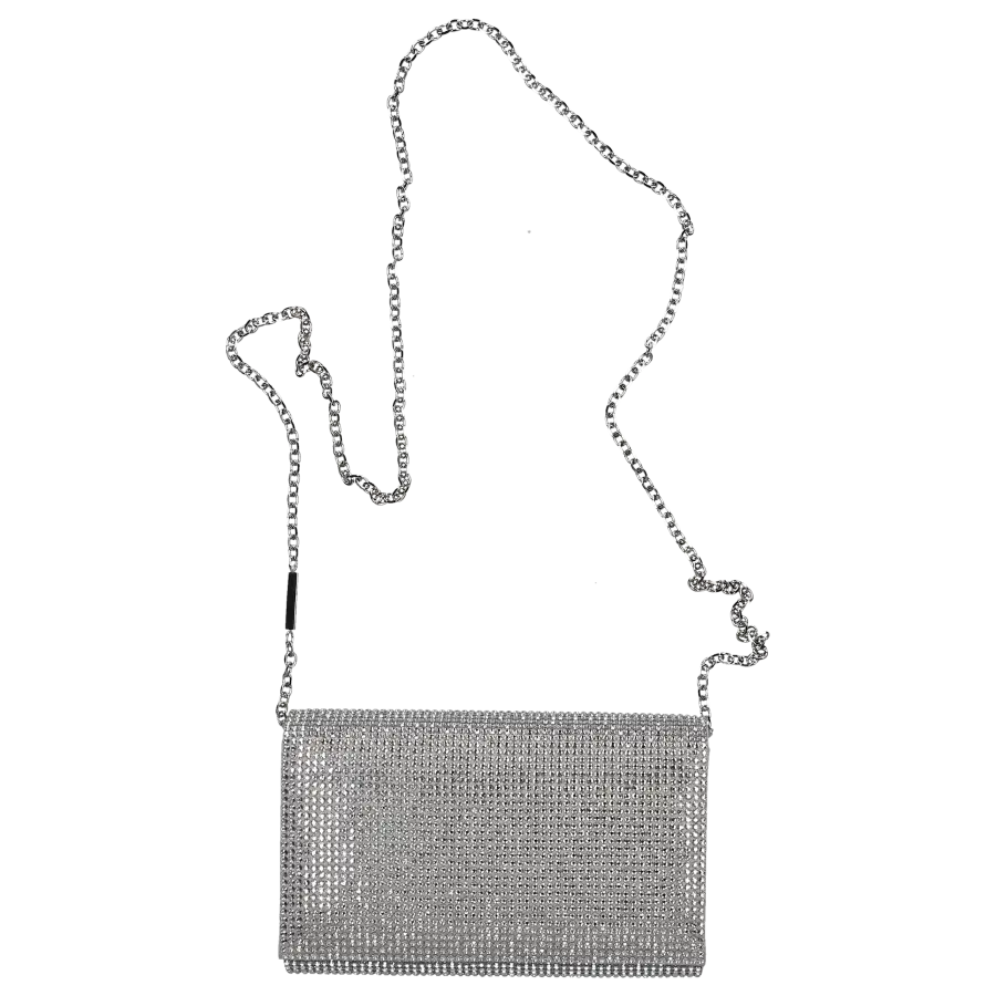 Rene Caovilla - Clutch AIDA Strass - grau