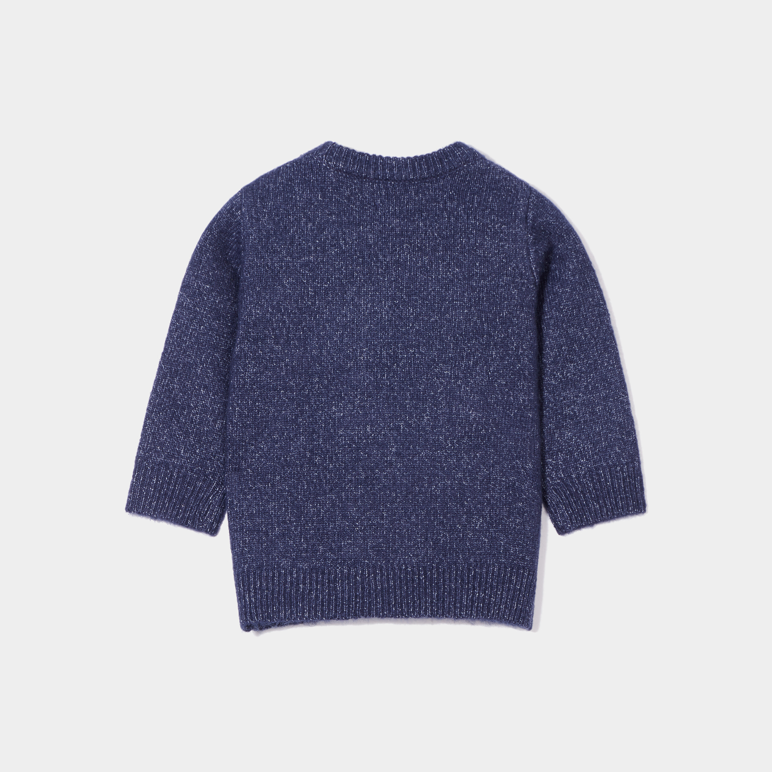 Pull droit épaule boutonnée Kimbaloo bleu marine bébé garçon | La Halle
