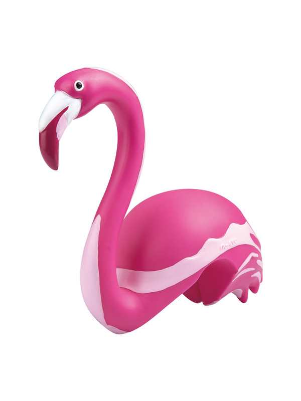 Tête de trottinette flamant rose