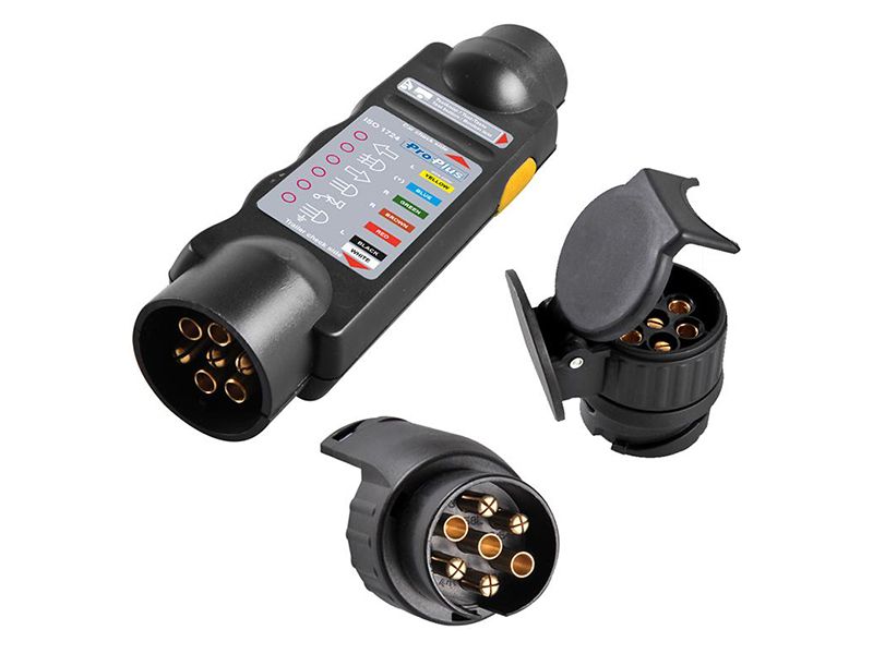 ProPlus 7-polig Steckertester mit zwei Adapter