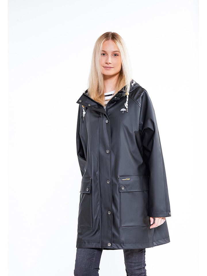 Schmuddelwedda Regenparka in Schwarz günstig kaufen