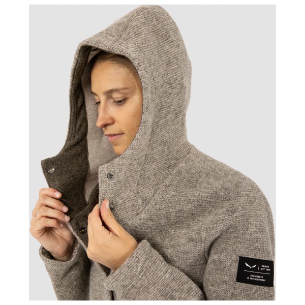Salewa - Women's Sarner Undyed Wool Hooded Jacket - Wolljacke