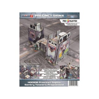 Precinct Sigma Sentry Towers (2) PREPAINTED (grey)