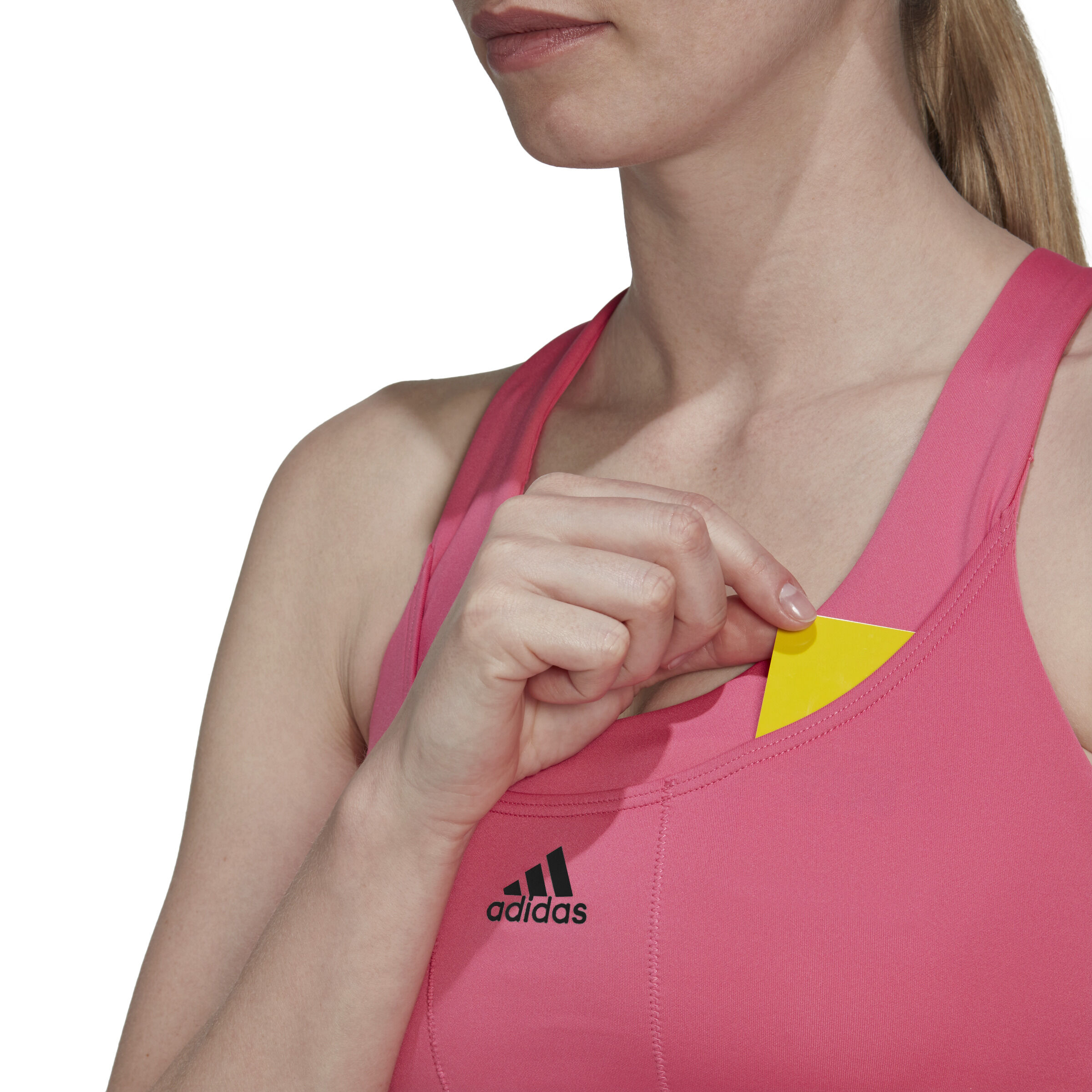 Medium Support Primeknit Sport-BH Damen - Rot