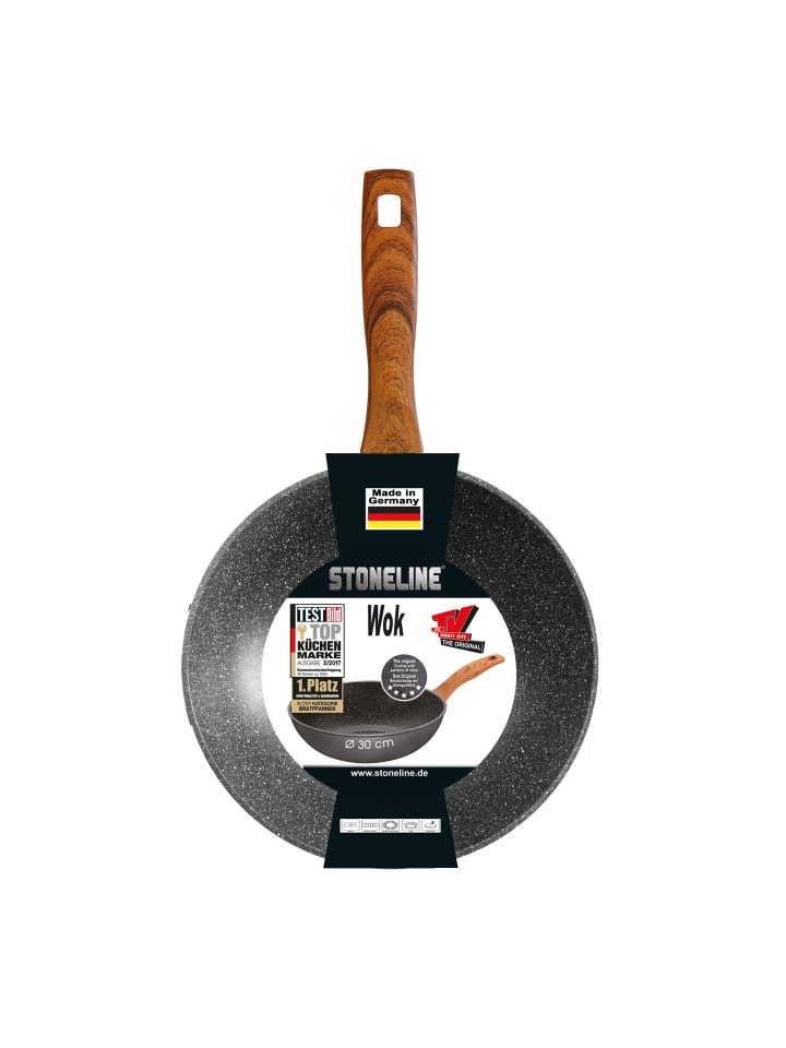 Stoneline Wok 30 cm in Anthrazit günstig kaufen Ø 30 cm