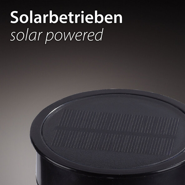 LED Akku-Solar-Tischleuchte Mandy, anthrazit