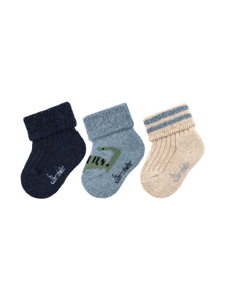 Sterntaler Baby Socken 3er-Pack Dino in helles blau günstig kaufen 18