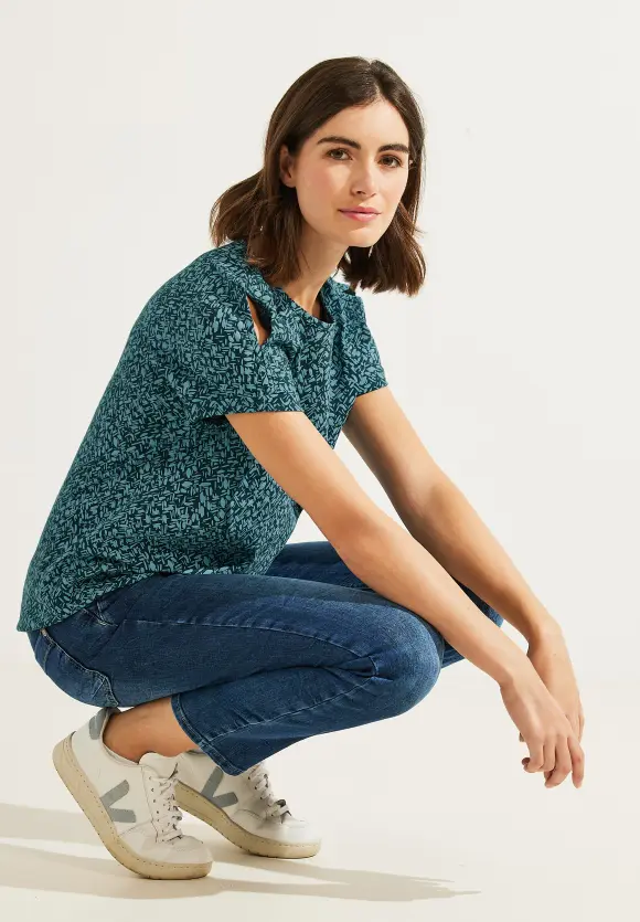 CECIL Shirt mit Minimalmuster