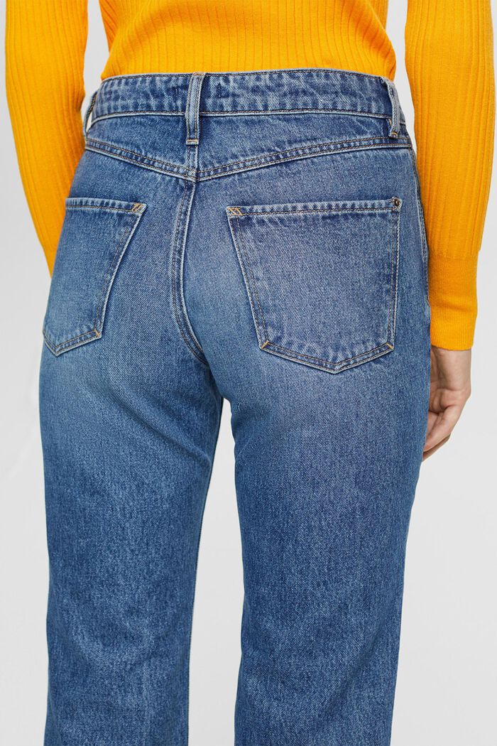 Ausgestellte Cropped-Mid-Rise-Stretchjeans