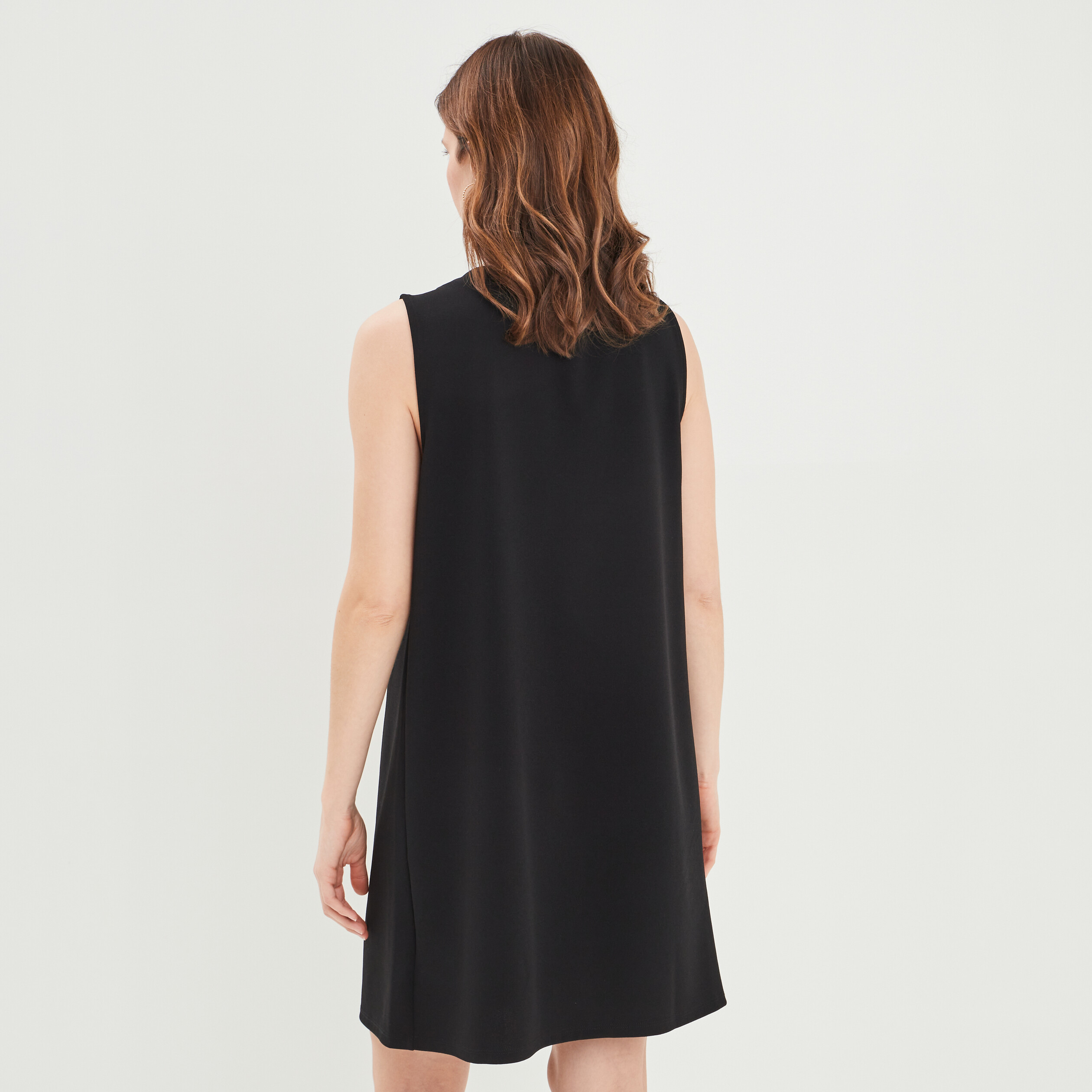 Robe droite sans manches noir femme | La Halle