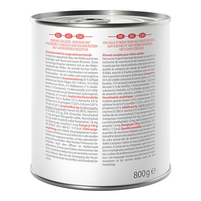Wolf of Wilderness Adult 6 x 800 g - Mit viel frischem Geflügel